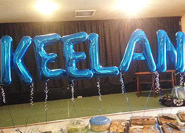 Large foil letter balloons