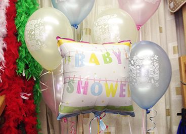 Baby shower balloons